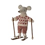 Maileg | Winter Mouse With Ski Set Mum