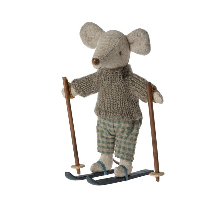 Maileg | Winter Mouse With Ski Set Big Brother