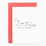 Studio Flash | Letterpress Card ‘Born for adventure - camping style’