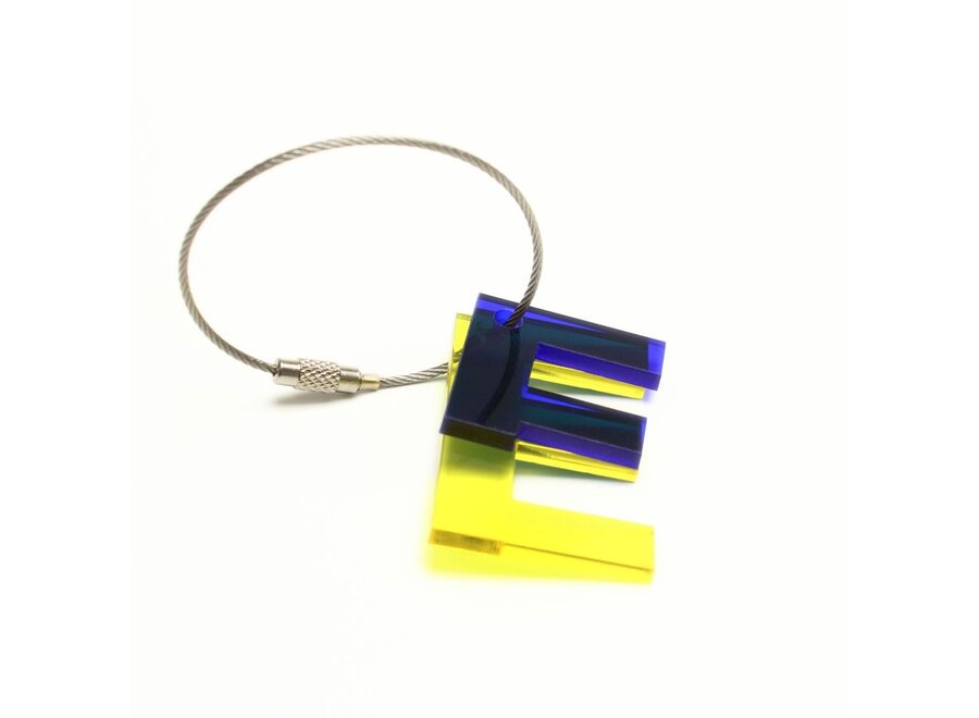 E - Recycled Key Chain