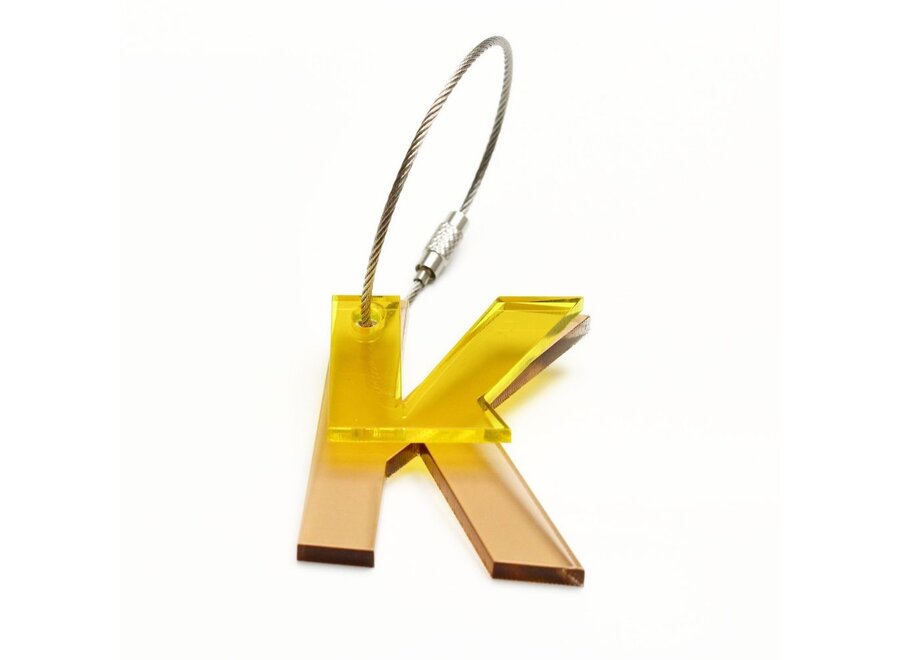 K - Recycled Key Chain