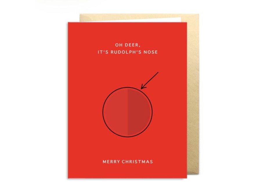 Greeting Card Rudolph