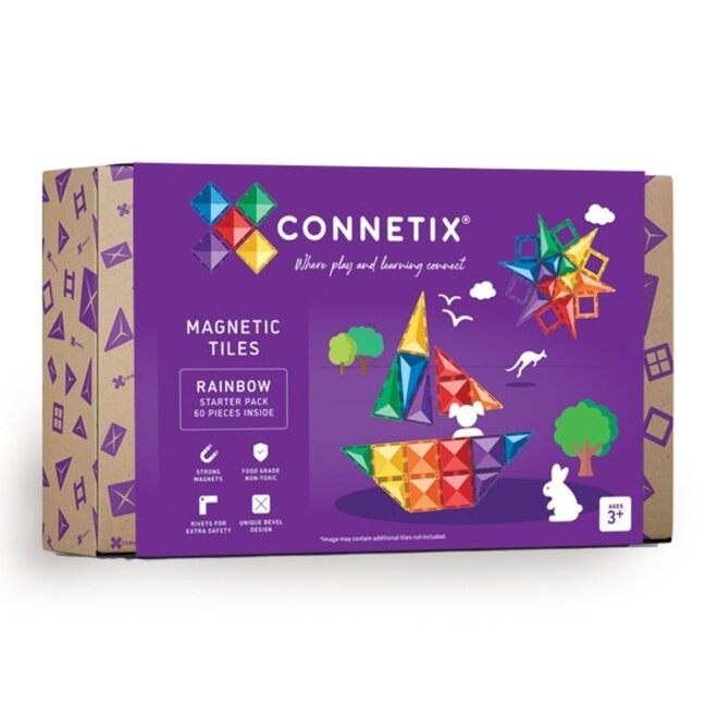 Connetix | Rainbow Starter Pack (60 pieces)