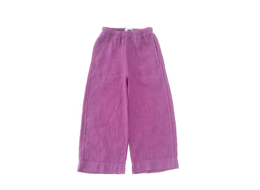 Linen Trousers Purple