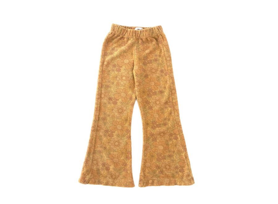 Flared Pants Yellow Flower