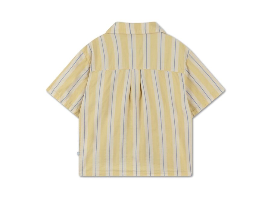 Repose AMS | Boxy Shirt Sand Gold Stripe