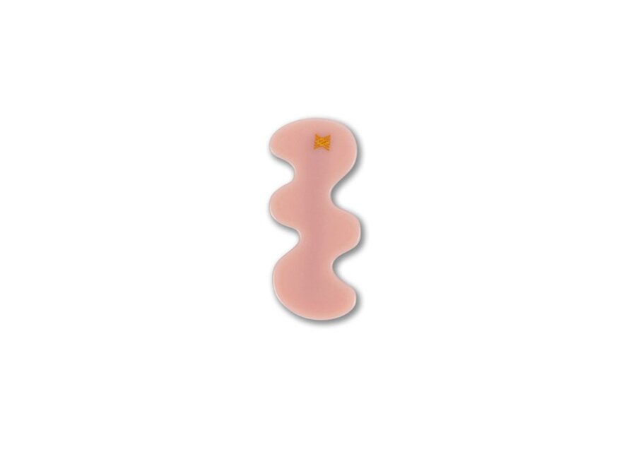 Wavy Hair Clip Peachy Coral