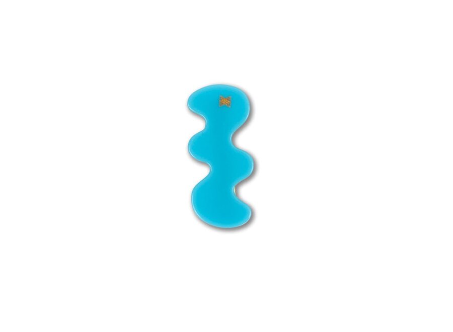 Wavy Hair Clip Washed Blue