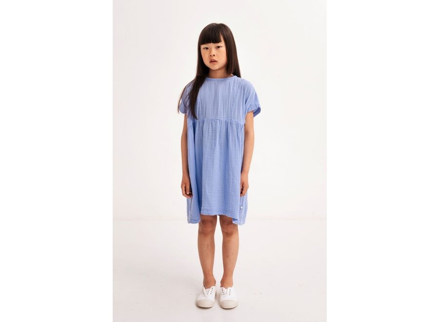 Repose AMS | Woven Tee Dress Lavender Blue