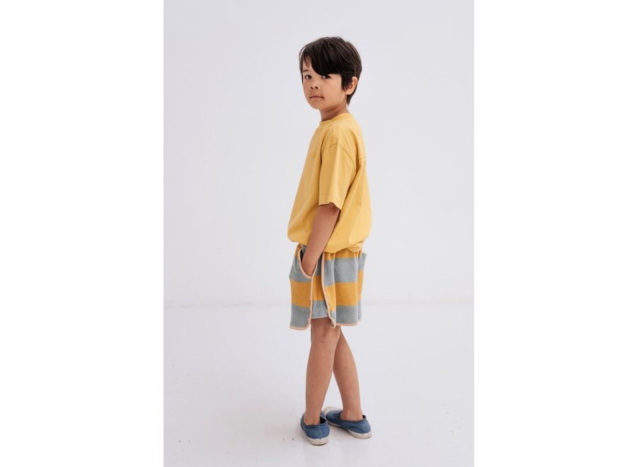 Repose AMS | Sporty Short Golden Block Stripe