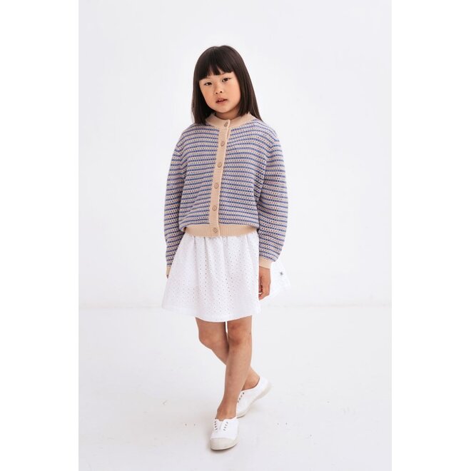 Repose AMS | Mini Skirt Graphic Embroidery Anglaise