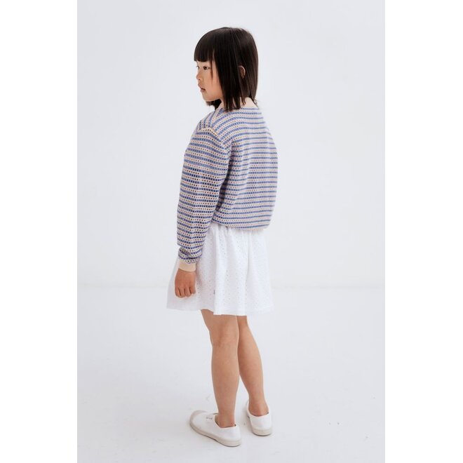 Repose AMS | Mini Skirt Graphic Embroidery Anglaise