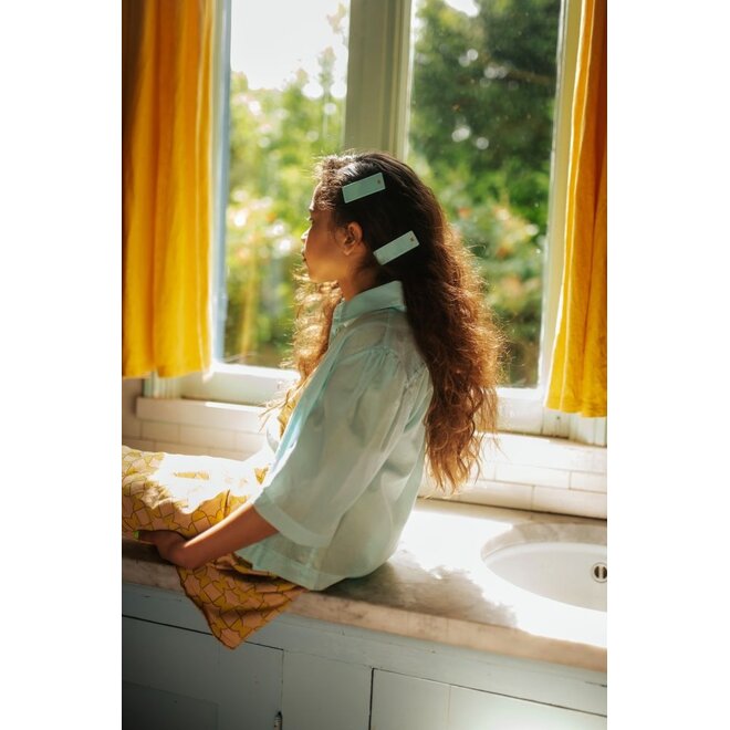 Repose Ams | Squared Hair Clip Aqua