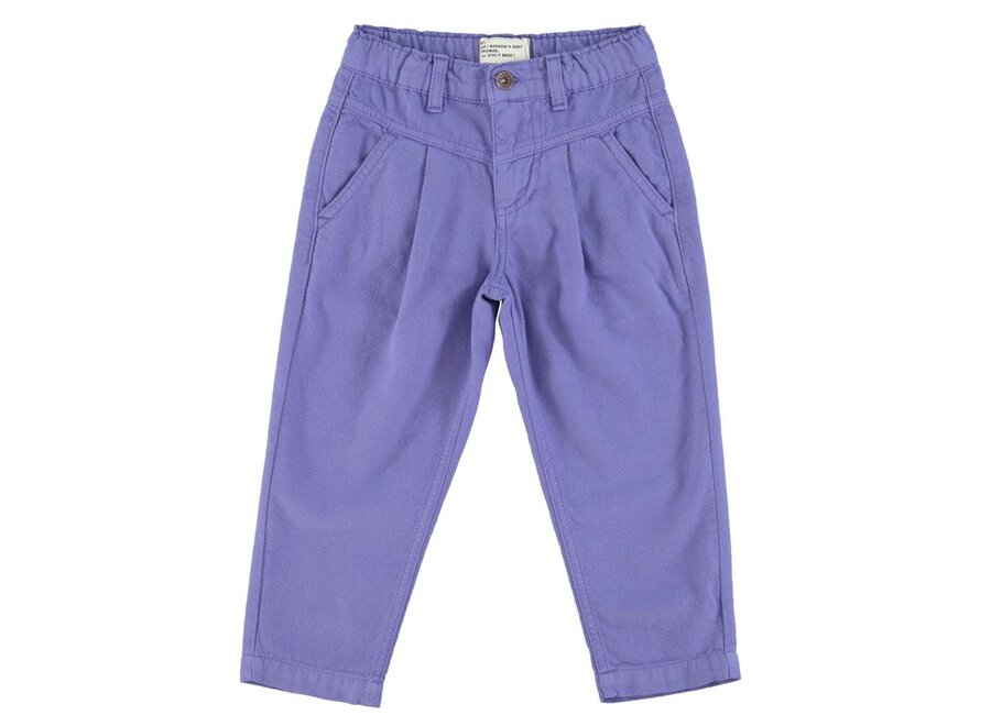 Mom Fit Trousers Purple