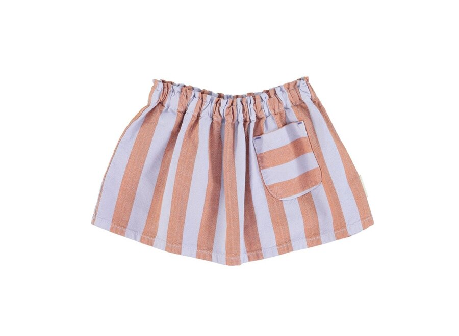Short Skirt Orange & Purple Stripes