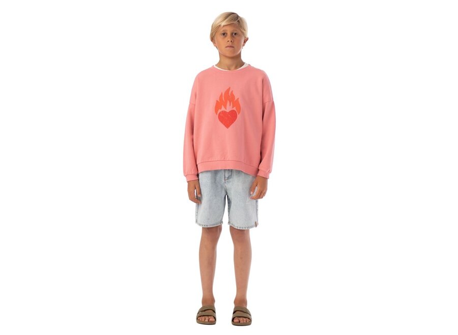 Piupiuchick | Sweatshirt Pink Heart Print