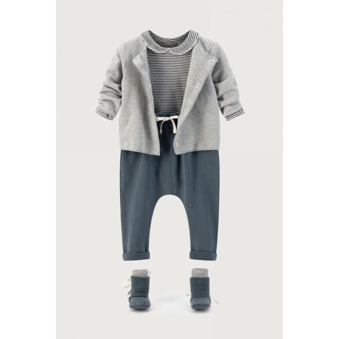 Gray Label | Baby Pants GOTS Blue Grey