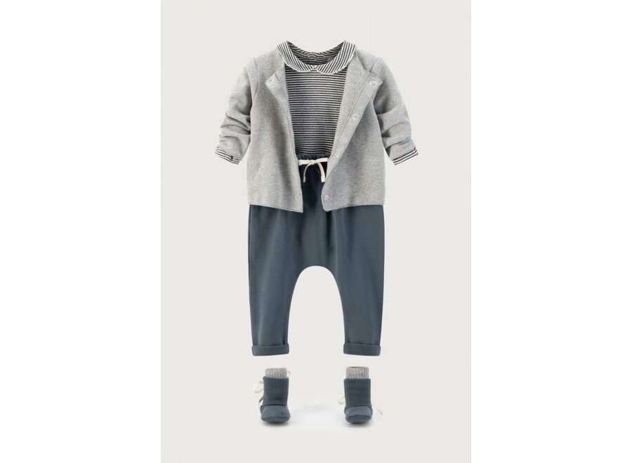 Gray Label | Baby Pants GOTS Blue Grey