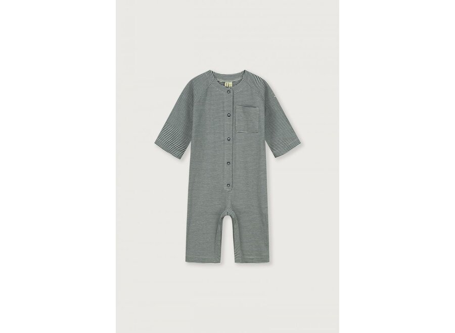Gray Label | Baby Overall GOTS Blue Grey/Cream
