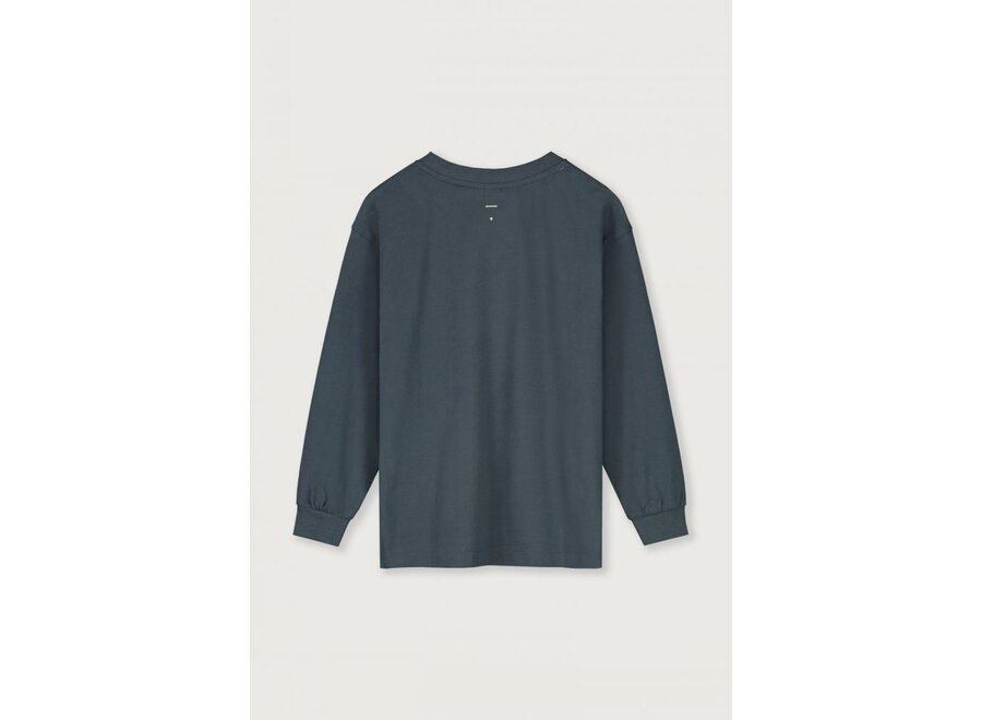 Gray Label | Oversized L/S Tee GOTS Blue Grey