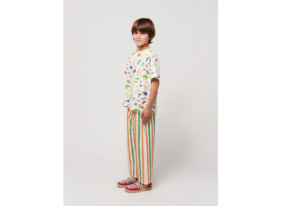 Bobo Choses | Vertical Stripes Woven Broek