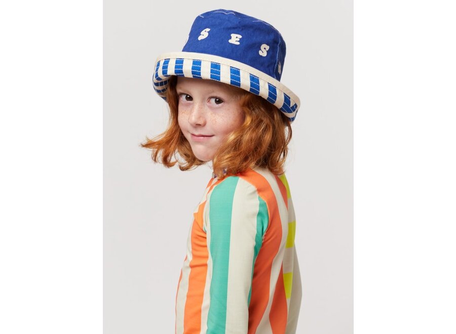 Bobo Choses | Multicolor Stripes Reversible Hoedje