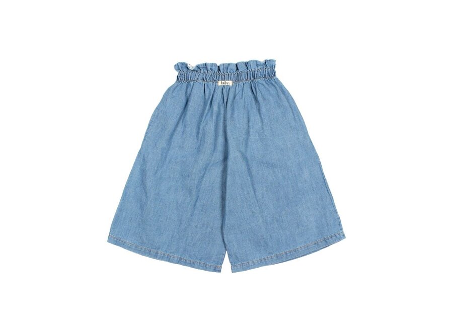 Buho | Denim Linen Skirt-Pants Washed Denim