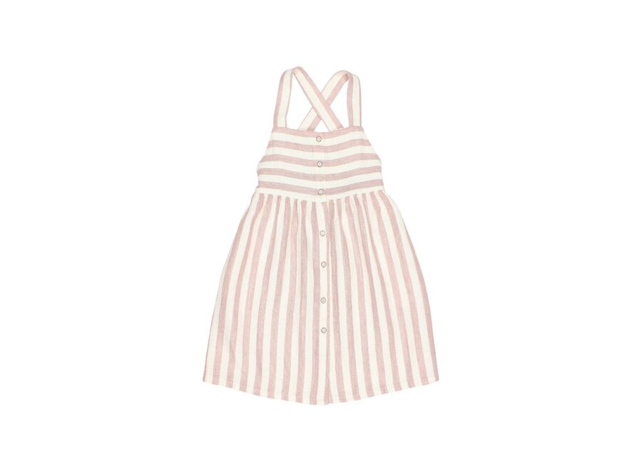 Buho | Stripes Dress Desert Red