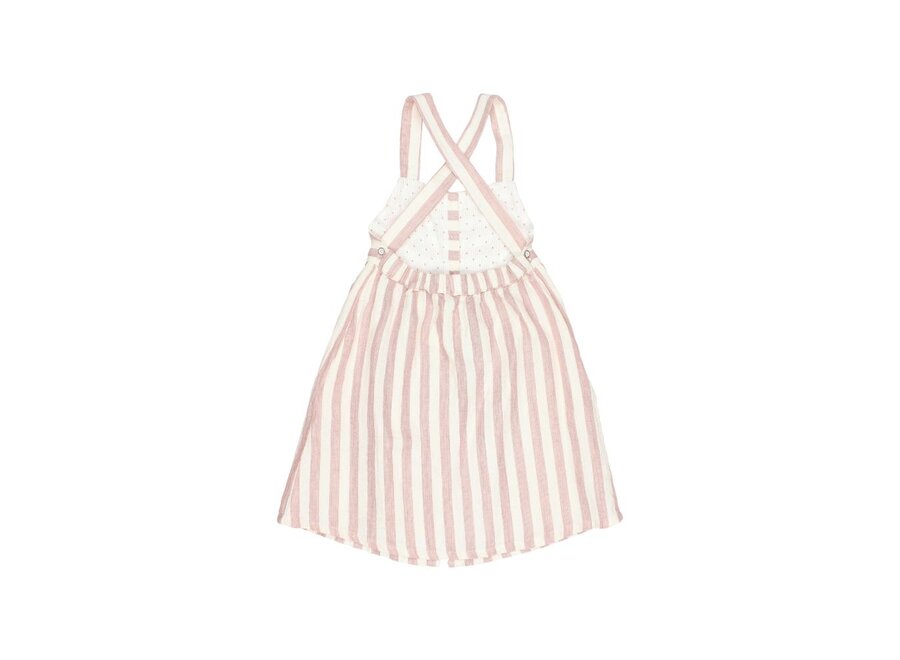 Buho | Stripes Dress Desert Red