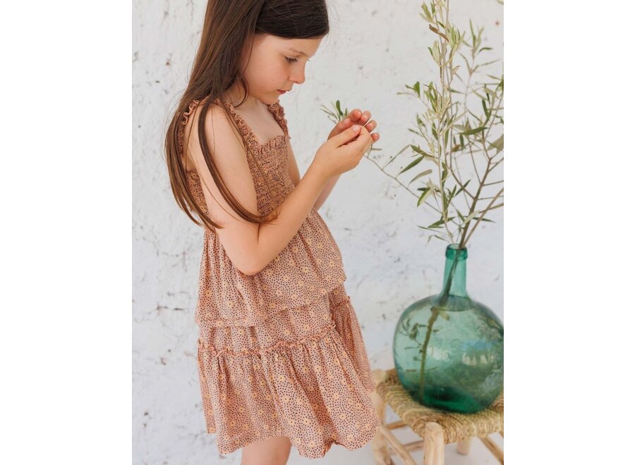 Buho | Flower Dots Skirt Rose Clay