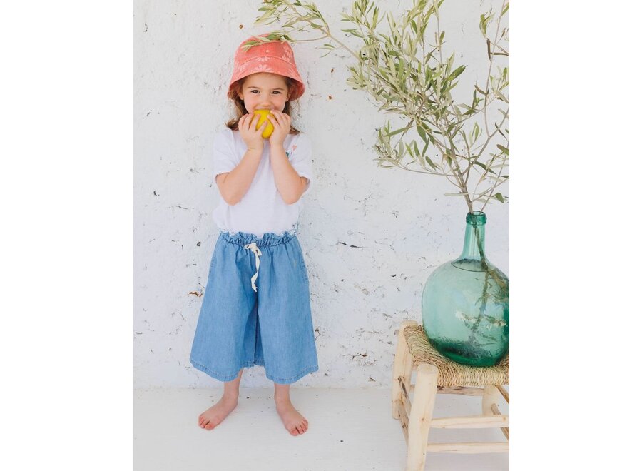 Buho | Denim Linen Skirt-Pants Washed Denim