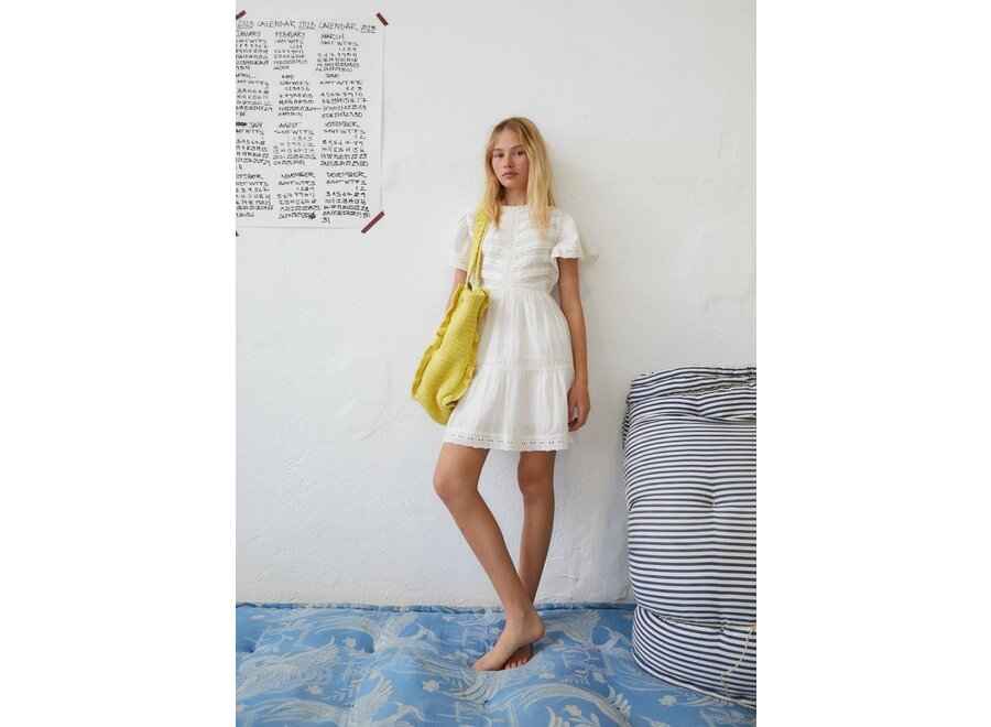 The New Society | Downey Dress Off White