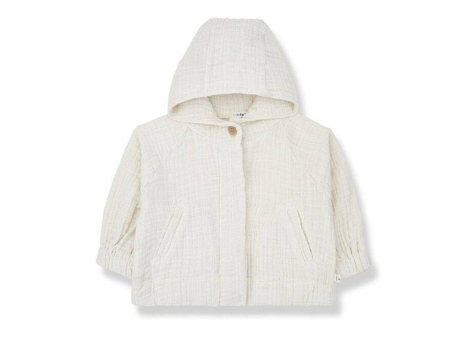 1+ in the family | Gennaro Hood Jacket Ivory
