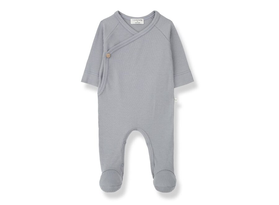 1+ in the family | Pauline Jumpsuit W/Feet Smoky