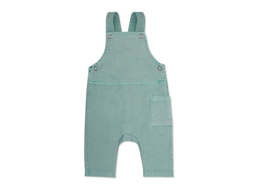 Twill Baby Dungarees Sea Foam