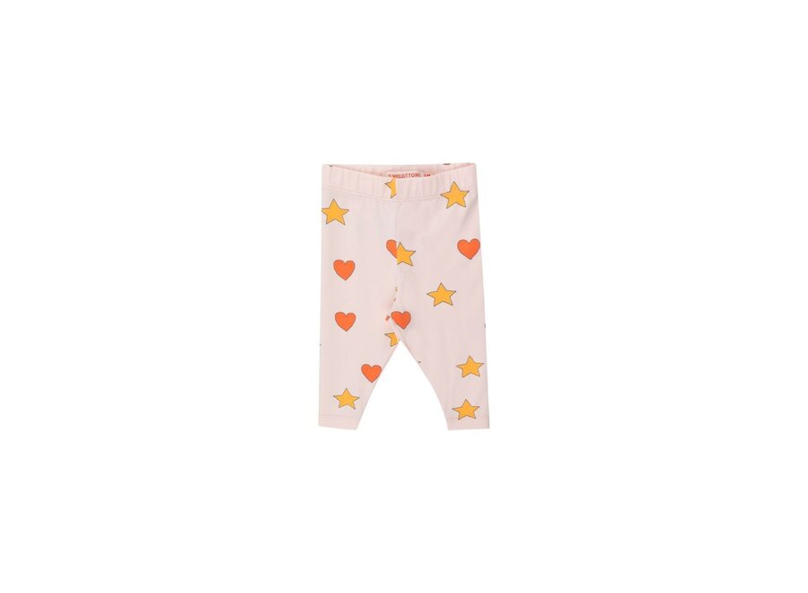 Hearts Stars Baby Pant Pastel Pink