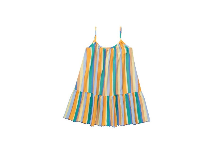 Tiny Cottons | Multicolor Stripes Dress Multicolor