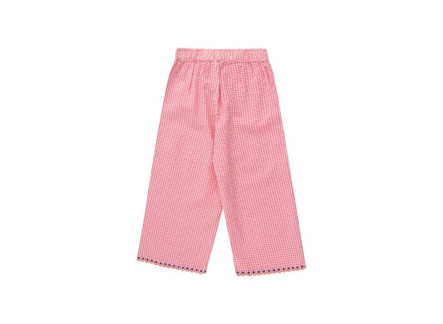 Tiny Cottons | Vichy Pant Dark Pink