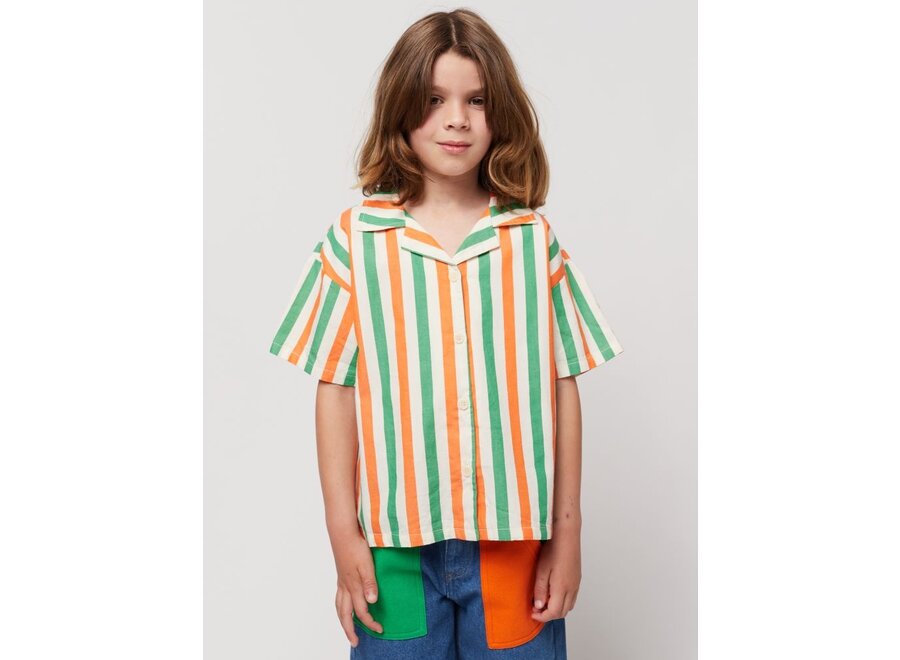 Bobo Choses | Vertical Stripes Woven Shirt