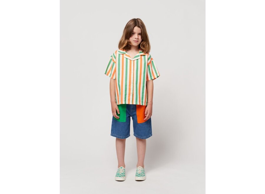 Bobo Choses | Vertical Stripes Woven Shirt