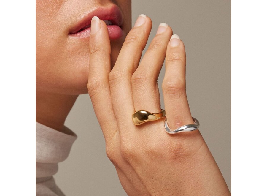 Enamel | Agnete Large Gouden Ring