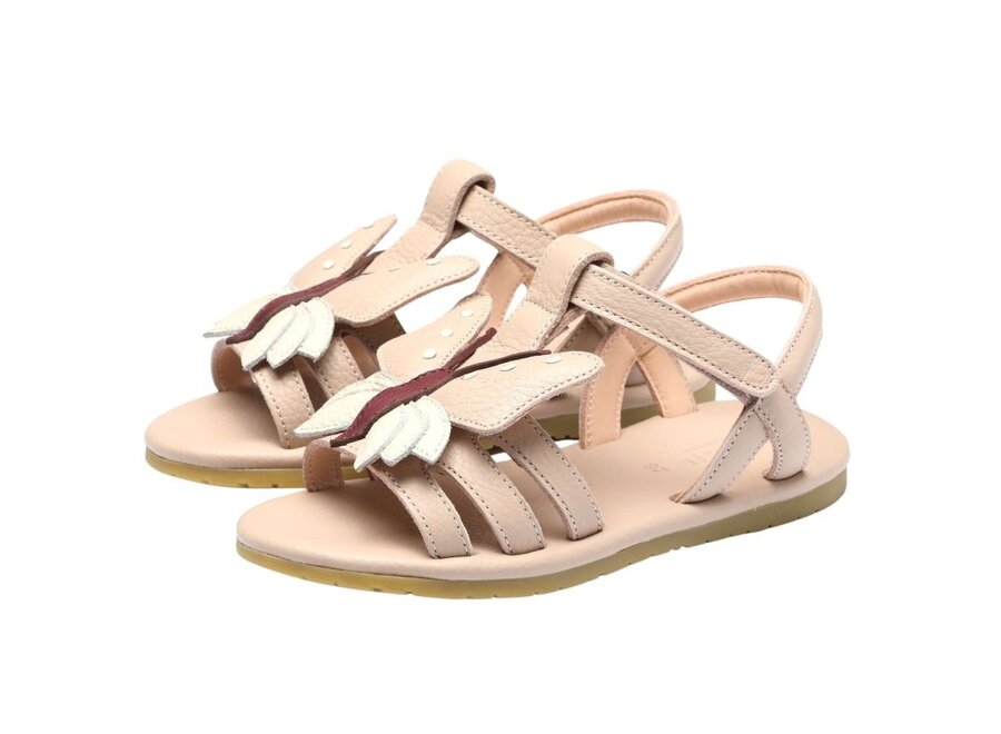 Iles Sky Sandalen Butterfly Light Rose Leather