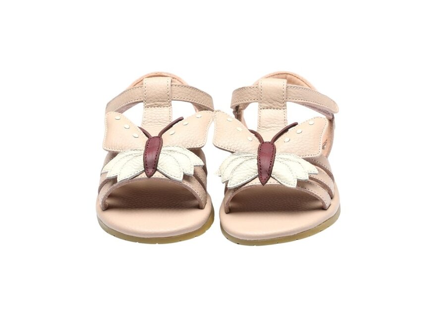 Donsje | Iles Sky Sandalen Butterfly Light Rose Leather