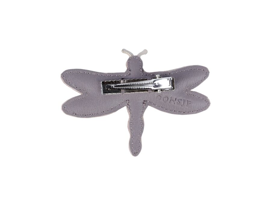 Donsje | Zaza Sky Hairclip Libelle Lilac Metallic Suede