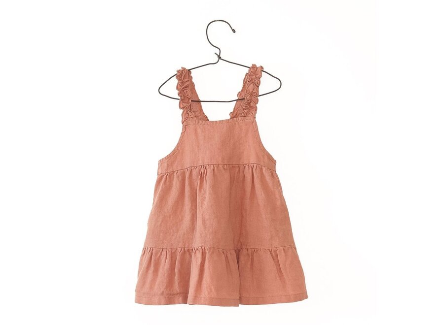 Play Up | Baby Linen Dress Coral
