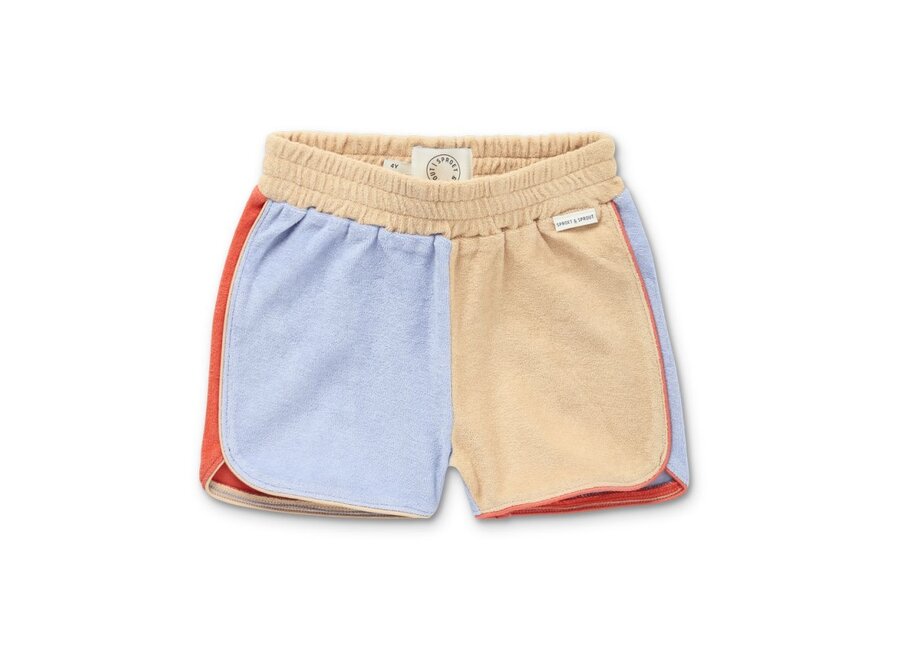 Sproet & Sprout | Terry Sport Short Colourblock Biscotti