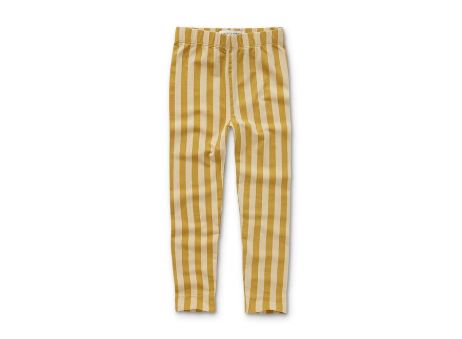 Legging Stripe Print Biscotti