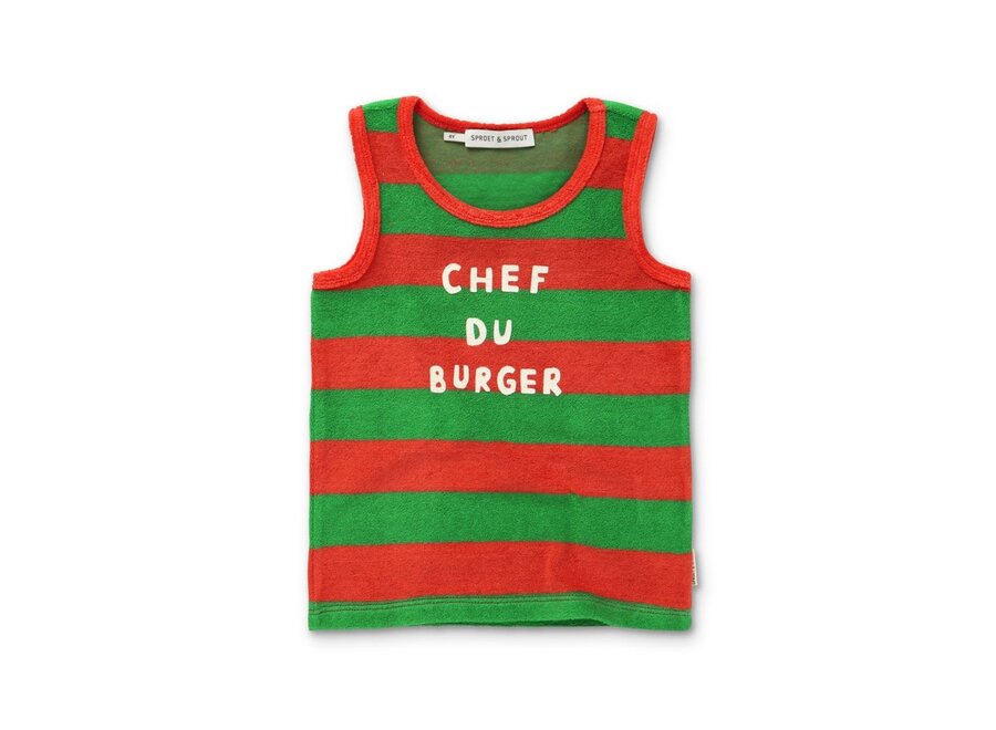 Tanktop Boys Chef Du Burger Coral