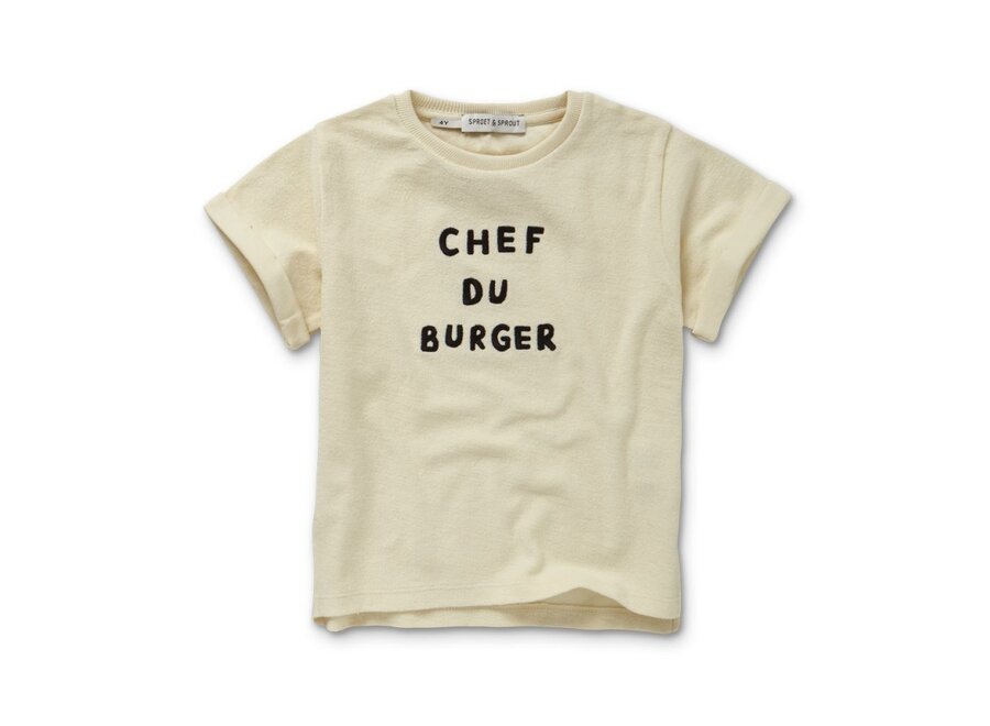 Sproet & Sprout | Terry T-Shirt Chef Du Burger Pear