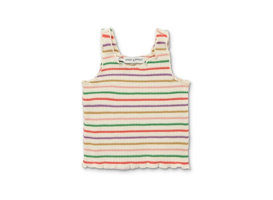 Sproet & Sprout | Waffle Singlet Top Pear